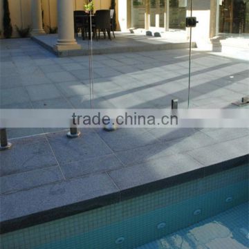 Natural black granite for chinese swimming pools, black granite G684 paving stone