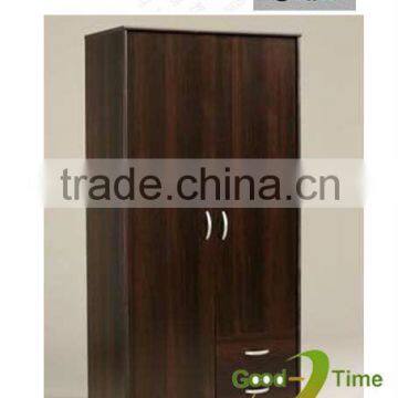 2 door modern kd melamine mdf wardrobe design factory