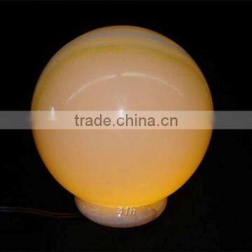 Globe Shape Onyx Lamp 41H