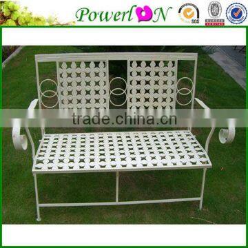 Classic Cheap Folding Antique White Metal Garden Chair For Outdoor Backyard J29M TS11 PL08-3097