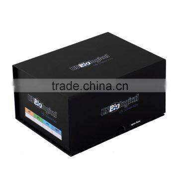 Custom cheap faldable black magnet box