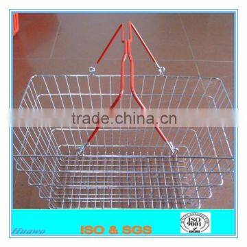 common popular small metal wire shopping basket