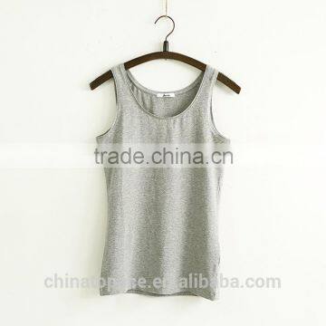 OEM Manufacturer Wholesale Bulk 100 Cotton Blank Plain Crop Sexy Ladies Tank Top photo-2