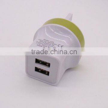 AC/DC Universal 5V 2.1A Dual Usb Travel/home/wall Charger for Ipad photo-5