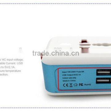 New Intelligent Timing Charging Function Multifunctional Adapter Plugs Global Universal Charging Electrical Plug Socket With USB photo-3