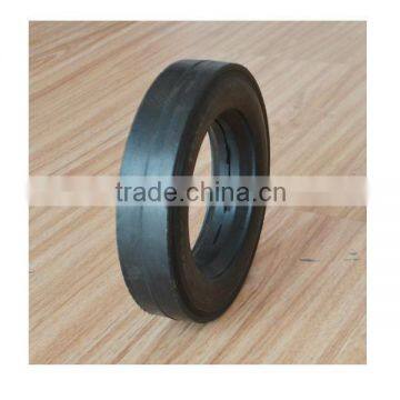 6x1.5 inch semi solid rubber tire with smooth tread for material handling equipment