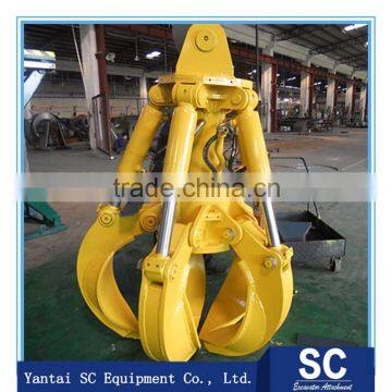Cheap price Orange Peel Grab Bucket For Steel Scrap port loading