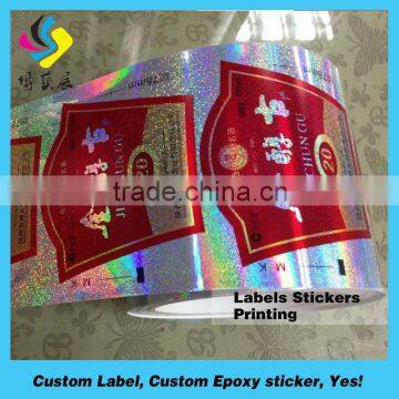 2015 newest 3d hologram transparent security sticker