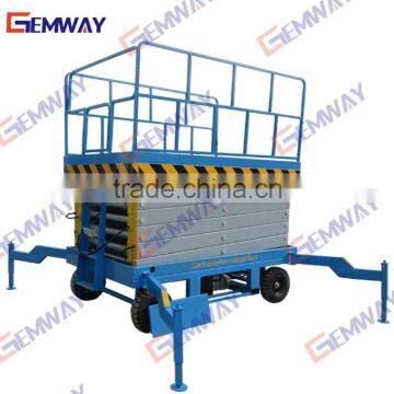 16m outdoor trailer hydraulic scissor platform lift