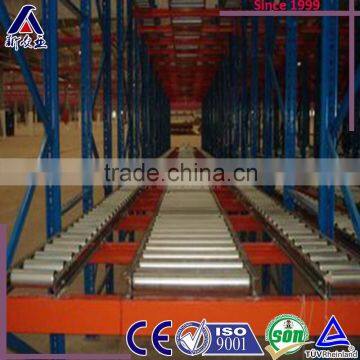 Retail price q235 steel used fifo gravity flow racking shelf