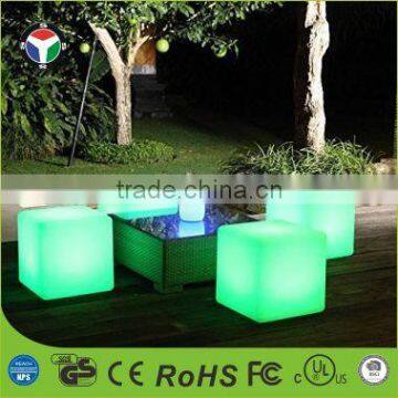 Chrismas decorative RGB color changing Waterproof LED Cube chair lighting