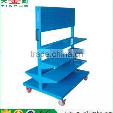 China TJG Workshop Tools Rack Movable Display Perforated Steering Wheel Hanging Shelf Board