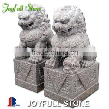 Stone Fu Dog Statue, Oriental Lion Sculptures