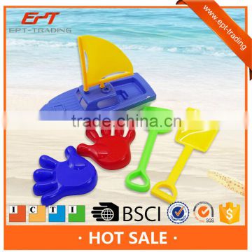 Plastic summer sand toys beach boat toy set 6pcs