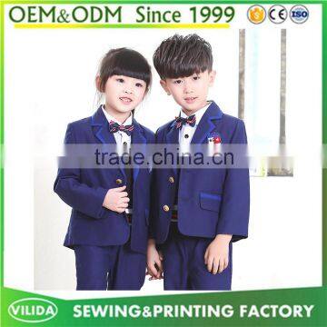 Custom made winter primary kindergarten school uniform for Girls and Boys