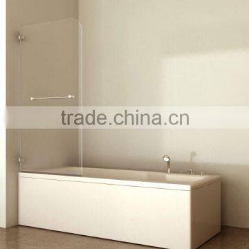 T1232 Super Popular Folding Bathtub Frameless Tempered Glass Shower 6mm minimalist style bath screen(ce)