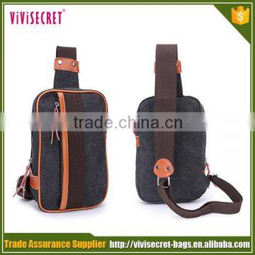 Vivisecret Fashion Style Men Top Quality Canvas Shoulder Bag photo-6