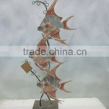 new! metal handpainted tropical fish decoration for home decoration