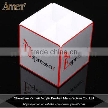 Factory Wholesale Custom Logo White Acrylic Sugar Holder