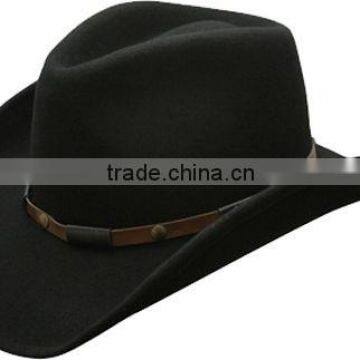 Fashion Wool Felt Black Western Cowboy Hat/Men Winter Hat