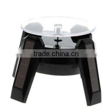 New Solar Powered Jewelry Phone Watch Rotating Display Stand Turn Table