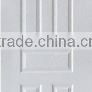 White primed painted moulded panel door design interior hdf wood door