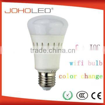 color change 7.5w e27 wifi led bulb lamp