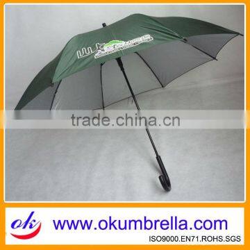 46 inch coating silver straight umbrella for advertising