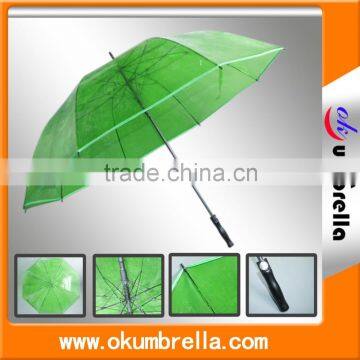 Hot Sale Transparent Straight Umbrella,POE PVC clear umbrella