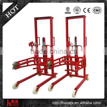 500kgCAP,Lift 1.6m hydraulic lifter and rotator for iron and plastic drum