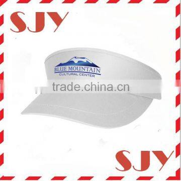 Fashion Promotional golf wide brim white sun visor caps