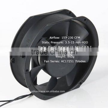 172mm 17251 7 blades ac single phase fan motor