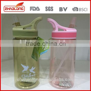 Wholesale promotional eco friendly insulated water bottles with drinking straw