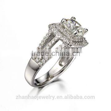 fashion initial ring aaaaa cubic zirconia party ring design