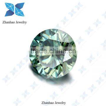 Wholesale Green Round Loose China Color Moissanite