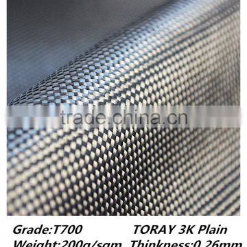 Chian top supplier direct sale 200g/240g carbon fiber jacquard fabric price per meter good in quality