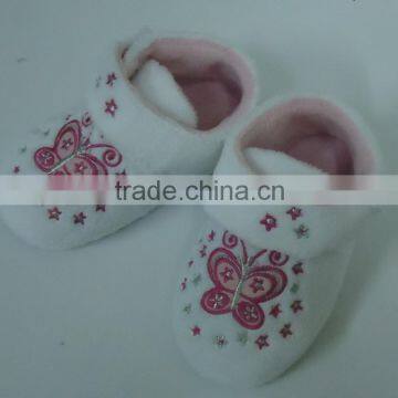 super soft plush baby shoe