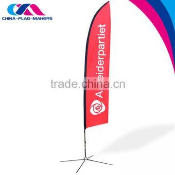 large christmas high quality teardrop flag/knife flag