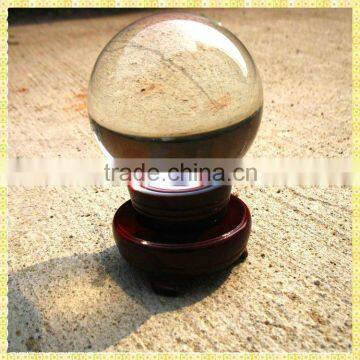 Imitation Clear Large Crystal Ball For Hotel Decoration