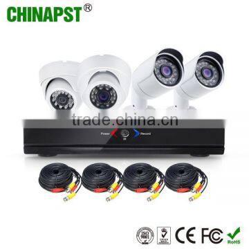 2016 new product 960P AHD Camera Audio/Video 1.3mp HD 4Ch CCTV Camera Kit PST-AHDK04B