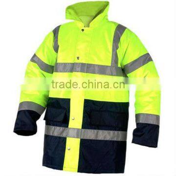 10WK0555 hi vis waterproof workwear safety jacket