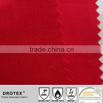 Red UPF50+ Fabric Anti UV Flame Retardant Fabric