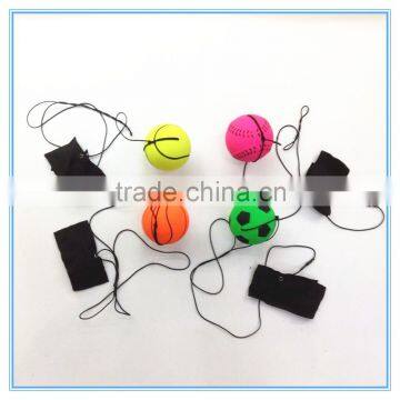 colorful return ball/ wrist ball/playing rubber ball