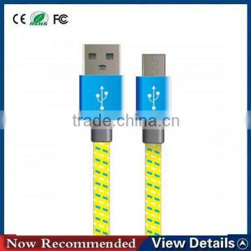 Braided Wire Micro USB Cable 1M Sync Nylon Woven data cable