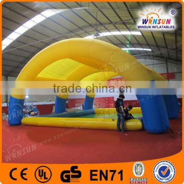 Big 0.9mm PVC Water Park,cheap inflatable swimming pool with a tent