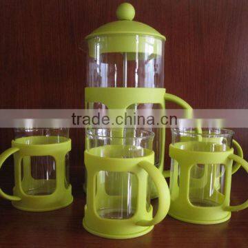 new design plastic tea coffee maker set with different capacity