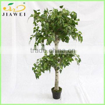 making artificial decorative white birch trees plastic trunk