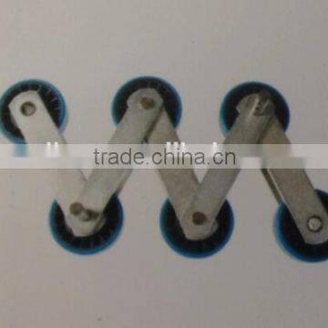 escalator chain, pitch line 131.33mm, link width x thickness 30x5mm, 35x5mm, diameter of roller 76.2mm, diameter of pin 14.63mm