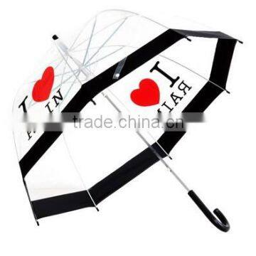 Transparent/clear love rain umbrella