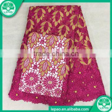 African Water Soluble Chemical Lace Lilac Color, African Guipure Lace Fabric From Nigeria photo-5